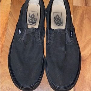 Black slip on vans